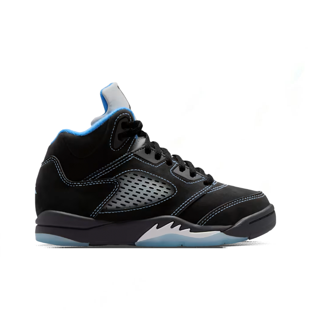 Air Jordan 5 Retro 'Black Carolina' (PS) - Black/Multi
